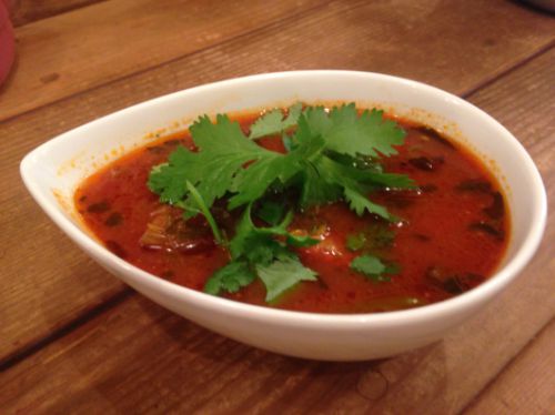 今月は(南インド)鮭と夏野菜のマサラカリータマリンド風味