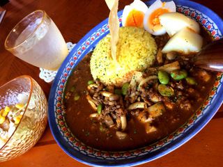 秋香るキノコのキーマカレー