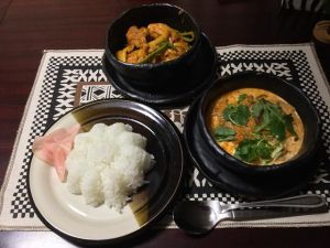 きのこカレー・タワチキン
