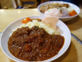 【福岡】地獄キーマカレー&コーンクリームカレー♪@ナマステ堂 カレーワールドランチ
