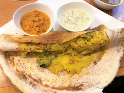 南インド料理「カレーリーブス」(十条銀座)で「マサラドーサ」と「マサラオムレツ」