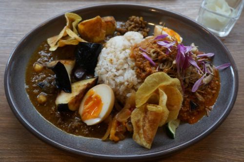 京鴨カレーと京野菜の鶏キーマ、Curryplant/京都四条