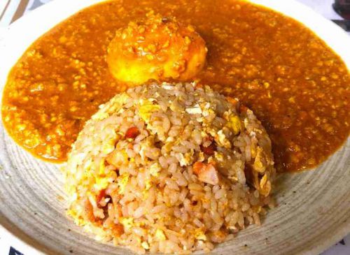 インド料理店コック氏が煽る「カレーチャーハン」が旨い！（新日本橋の「インドレストラン　アラジン」）
