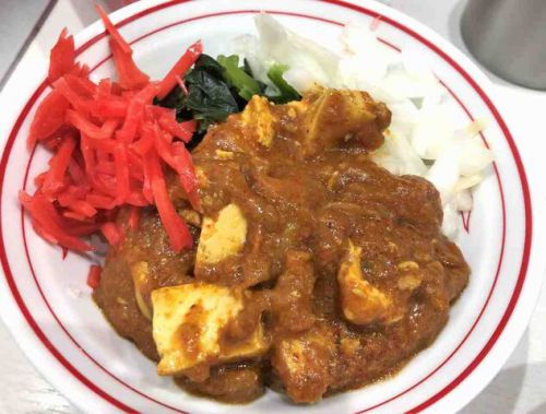 「蒙古タンメン中本 上板橋本店」で22年9月限定の「カレー麻婆定食」(濃厚なカレー風味です)